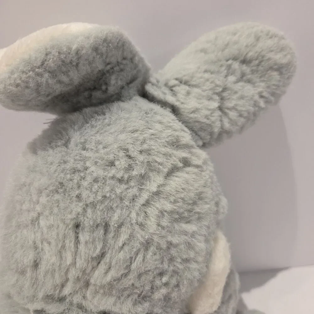 Maison Blanche Mr Bingle Bunny 12” Plush Stuffed Animal Gray Rabbit 80s Vintage